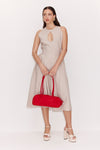 Buttoned Vintage Balloon Dress