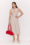 Buttoned Vintage Balloon Dress