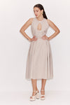 Buttoned Vintage Balloon Dress