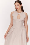 Buttoned Vintage Balloon Dress