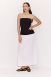 Retro Two Tone Strapless Dress