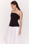 Retro Two Tone Strapless Dress
