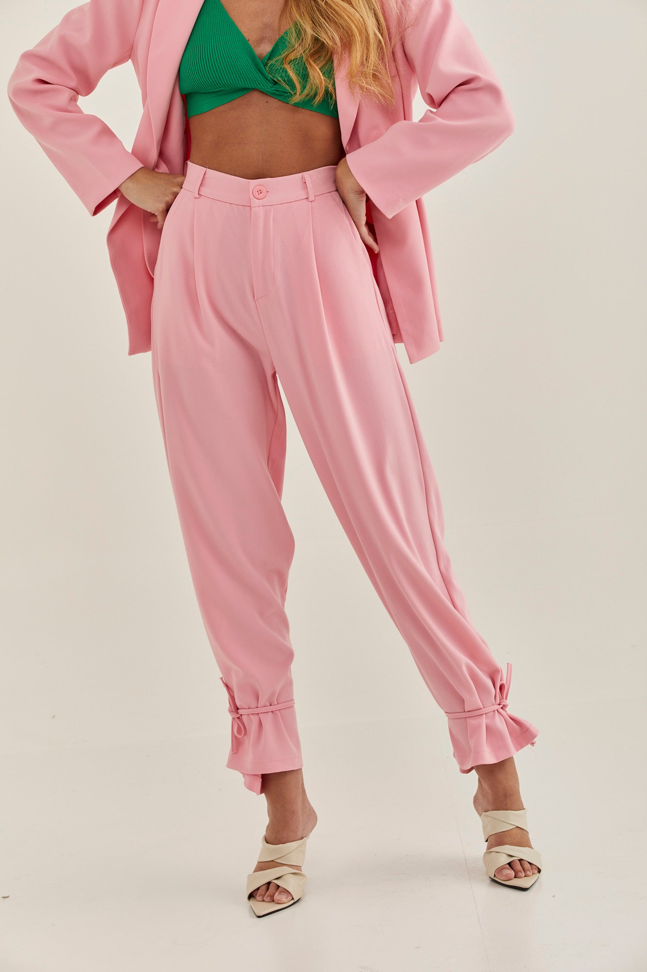 Camellia pants Suit pink